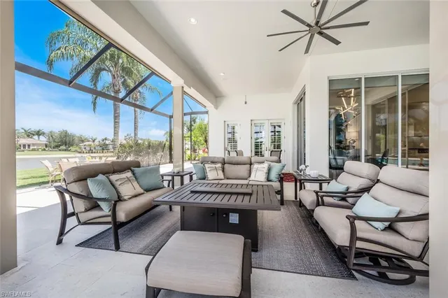 a view of a lake with houses