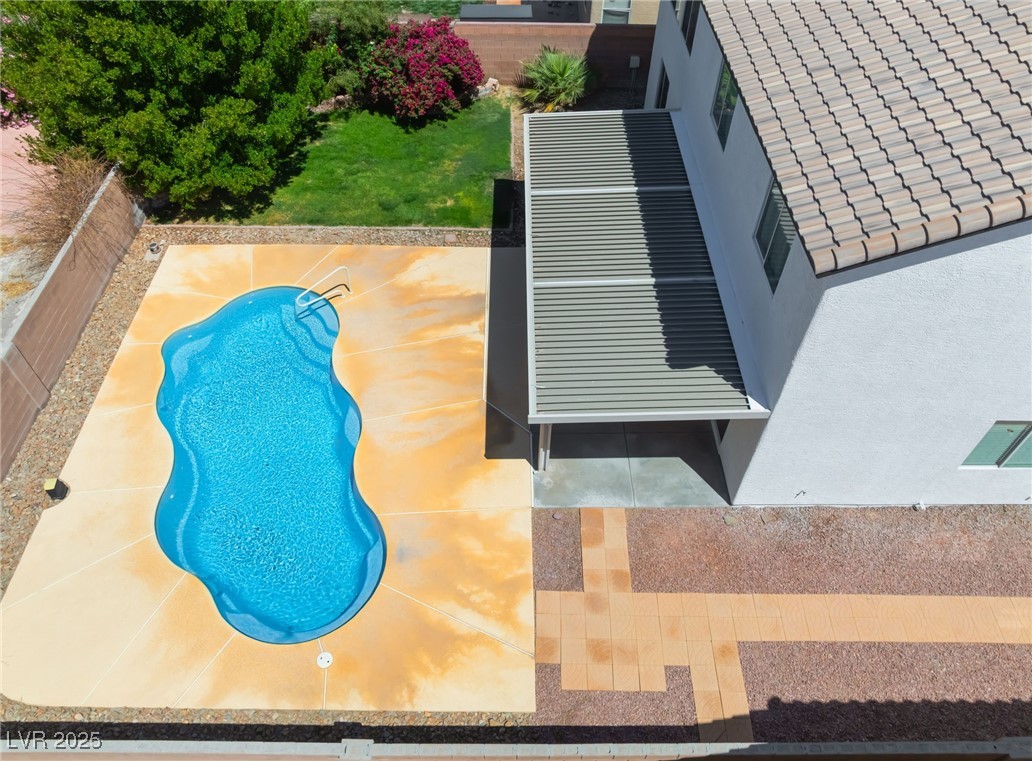 7857 Midnight Ride Street Las Vegas, NV 89131 - Photo 48 of 53 Aerial view of a pool