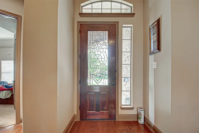 a view of an entryway door