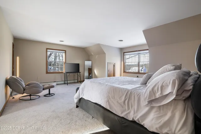 a room with furniture and a window