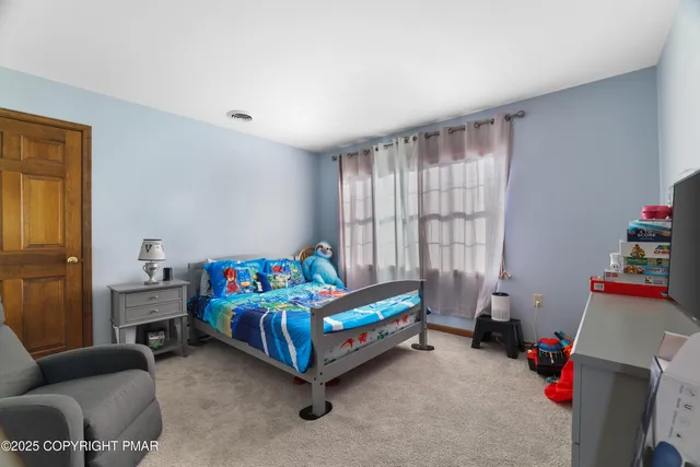 a view of a building with a street