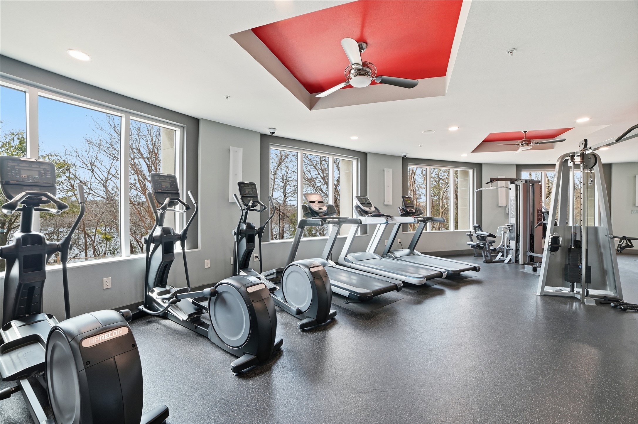 54 Rainey Street, Unit 1018 Austin, TX 78701 - Photo 29 of 32 a view of a room with gym equipment