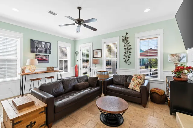 a view of dining room and hall with furniture