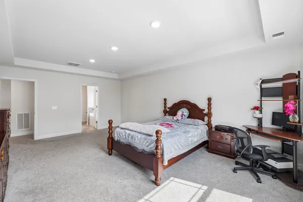 a view of a backyard of a house