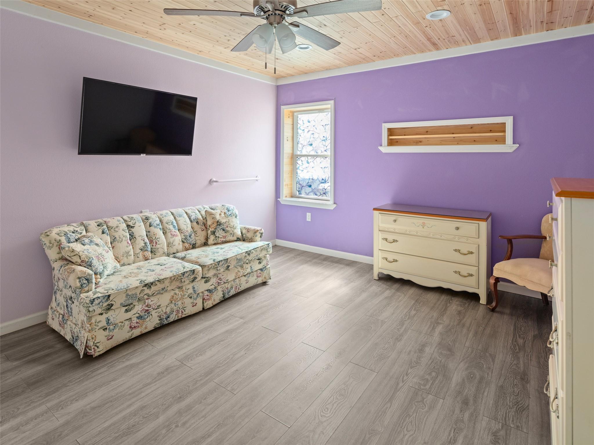 150 Barefoot Ridge Clyde, NC 28721 - Photo 18 of 27 a living room with furniture and a flat screen tv