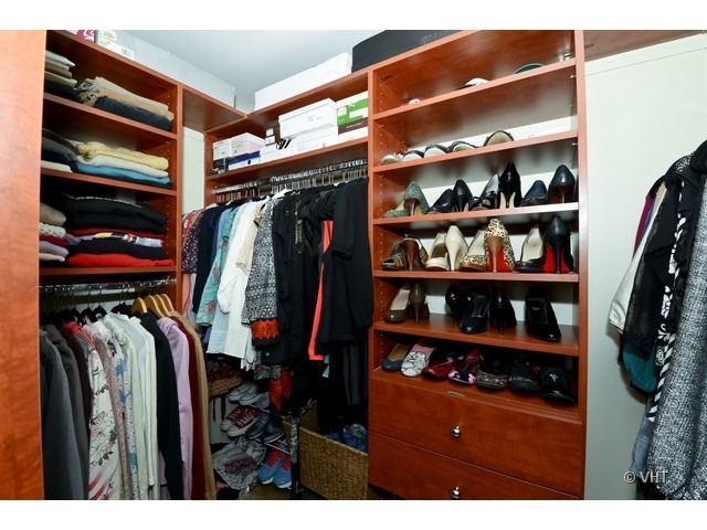175 East Delaware Place, Unit 4522 Chicago, IL 60611 - Photo 11 of 15 a view of walk in closet with clothes and shoes