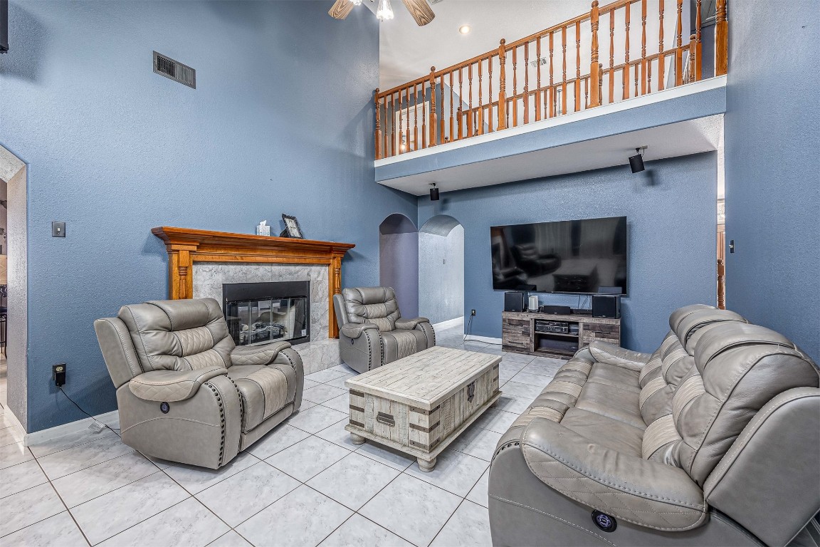 6534 FM 3180 Road Baytown, TX 77523 - Photo 22 of 34 living room open to second floor