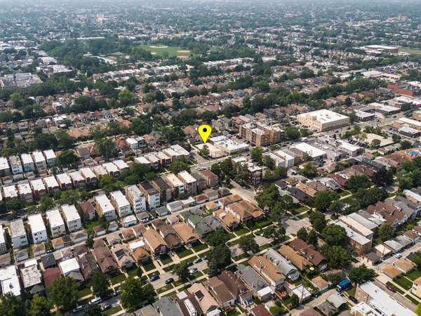 an aerial view of city