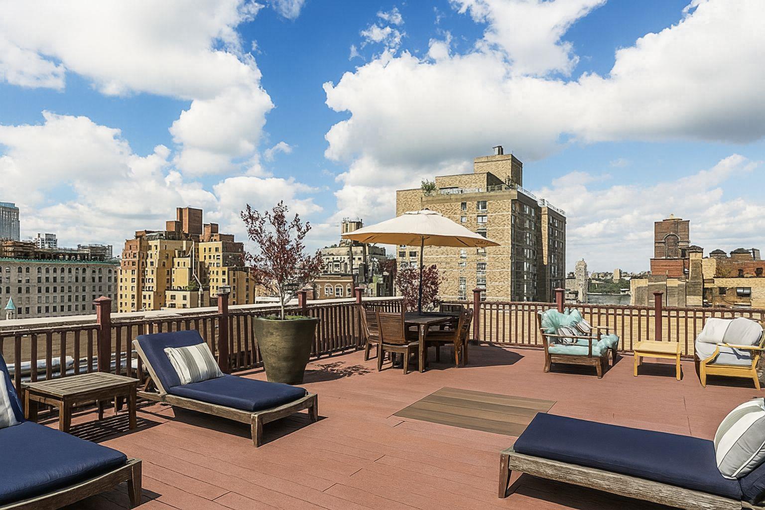 219 West 81st Street, Unit 4A Manhattan, NY 10024 - Photo 12 of 21 a terrace with outdoor seating city view and barbeque oven