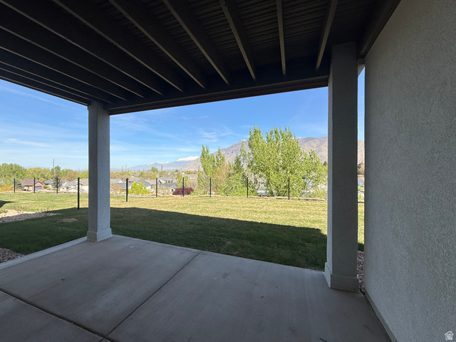 624 North Legend Circle, Unit 480 Mapleton, UT 84664 - Photo 31 of 34 View of patio / terrace featuring a mountain view
