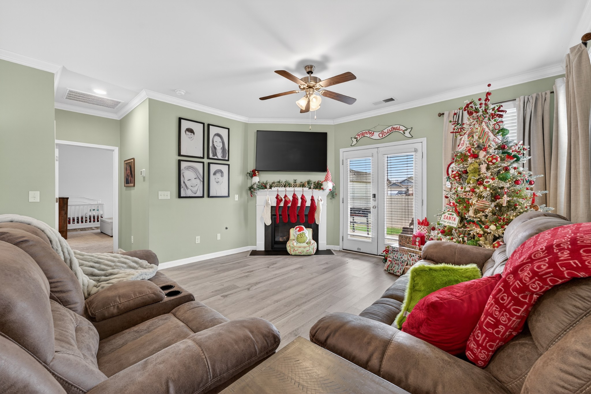 306 William Dylan Drive Murfreesboro, TN 37129 - Photo 15 of 47 a living room with furniture or couch and a flat screen tv