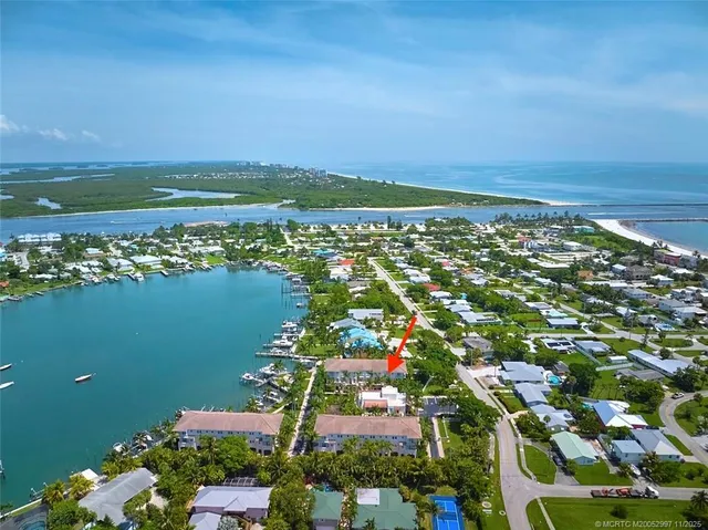 a view of a city with an ocean