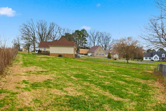 a view of a city with mountains in the background