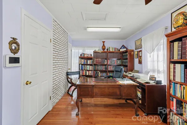 a room with furniture and a window