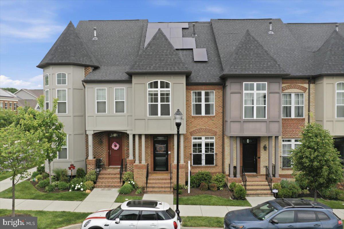 Elegant townhome with modern exterior