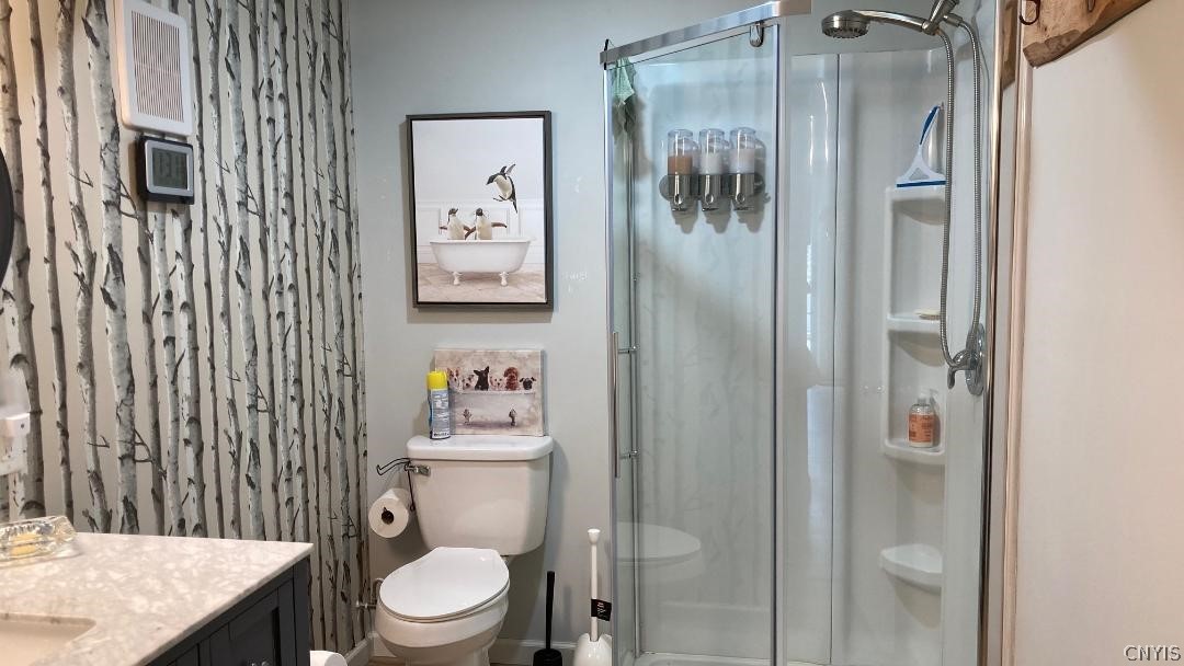 2886 West Lake Road Skaneateles, NY 13152 - Photo 18 of 28 The shower is a step-in shower, and as lovely as t