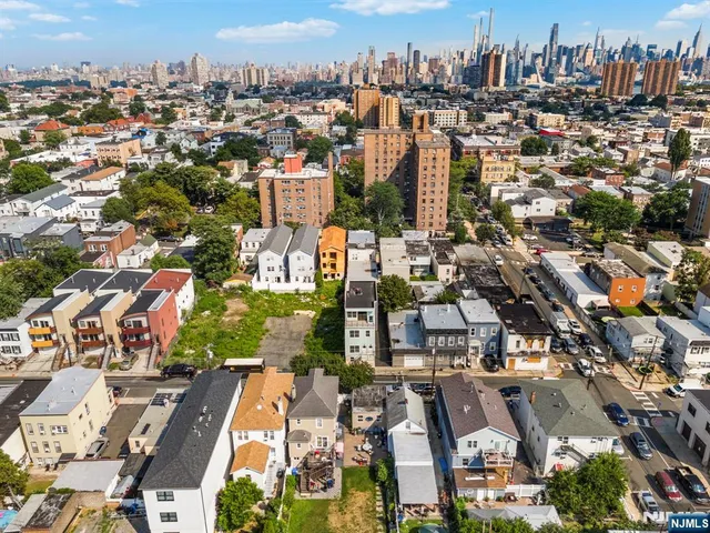 an aerial view of a city