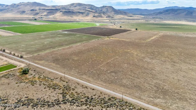 a view of a backyard with a mountain