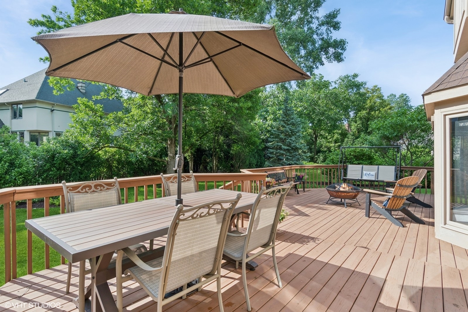 727 Mesa Drive Naperville, IL 60565 - Photo 23 of 31 an outdoor space with furniture and umbrella