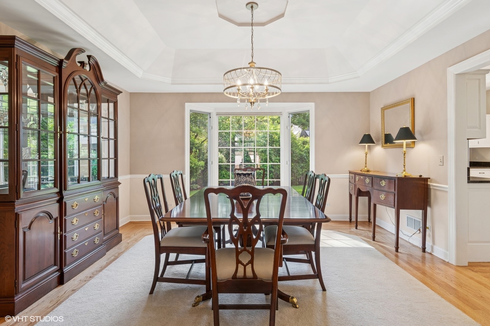 727 Mesa Drive Naperville, IL 60565 - Photo 9 of 31 a view of a dining room with furniture window and outside view