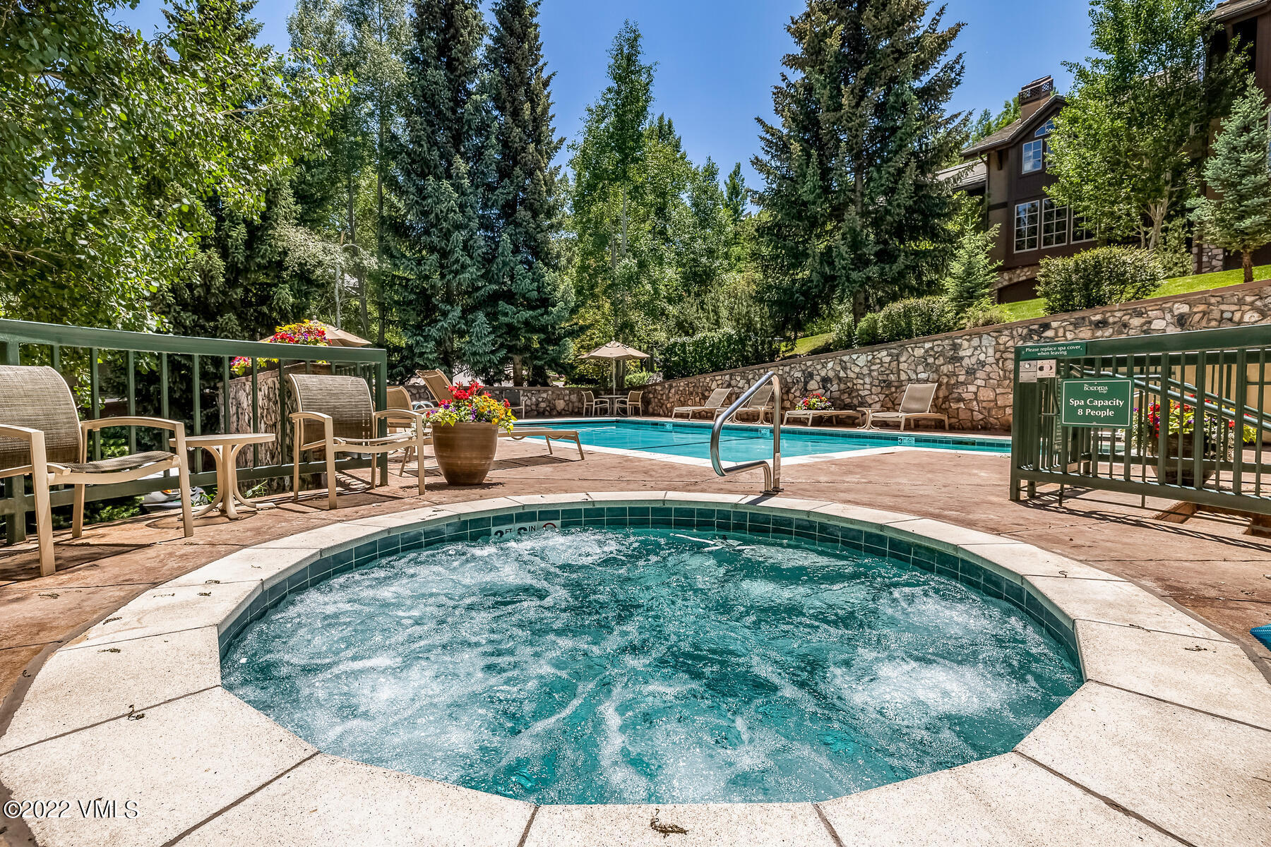 1120 Village Road, Unit 402 Beaver Creek, CO 81620 - Photo 37 of 46 swimming pool view with a seating space