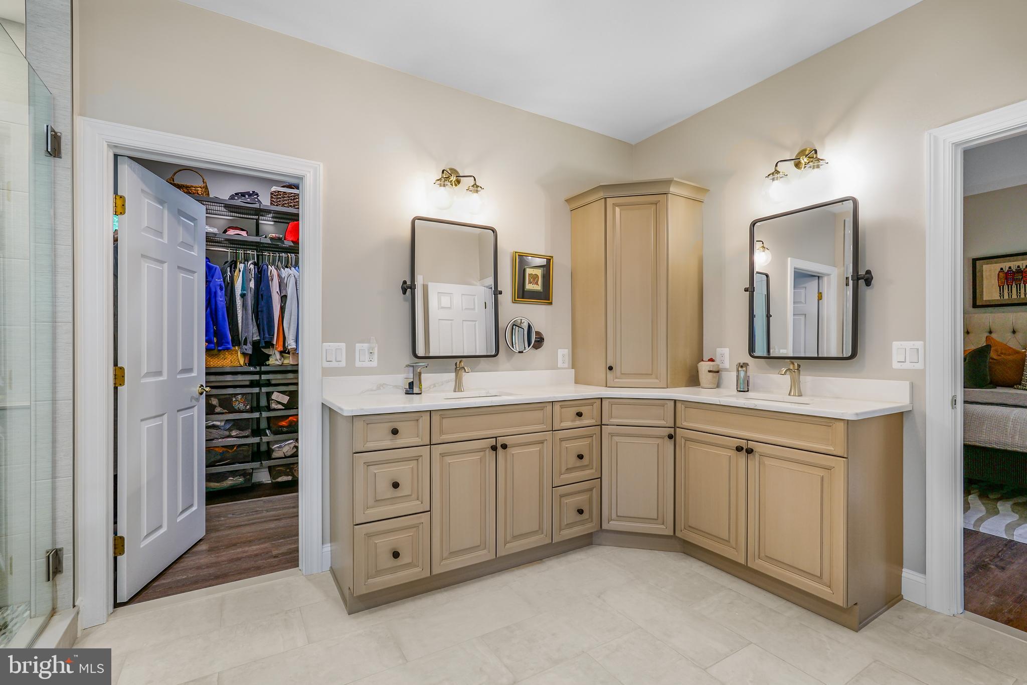 73 Dant Lane Elkton, MD 21921 - Photo 28 of 65 a spacious bathroom with a double vanity sink and a mirror