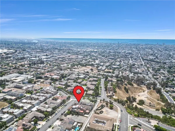 an aerial view of a city