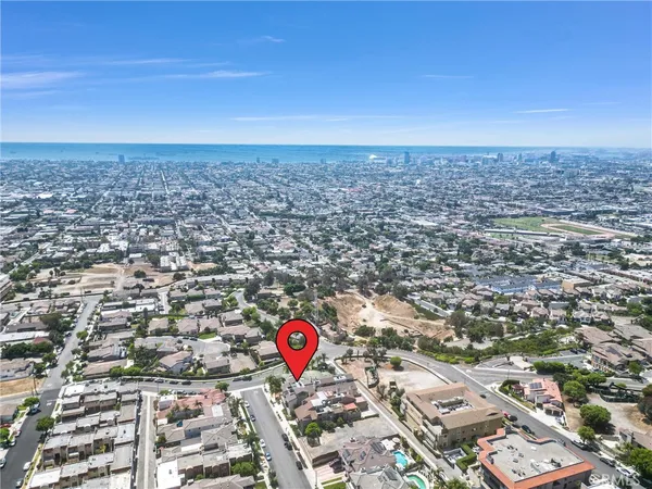 an aerial view of a city