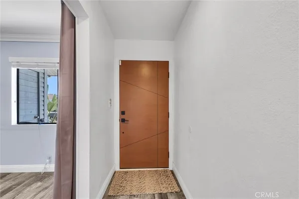 a door with a hallway