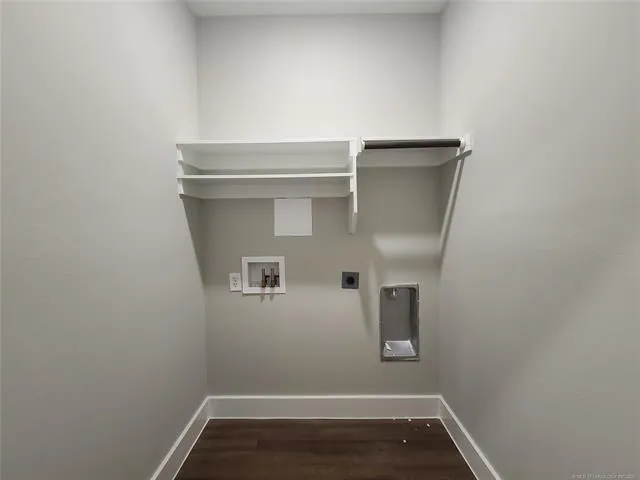 a close view of closet