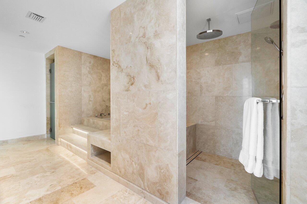 3550 South Ocean Boulevard, Unit 2D South Palm Beach, FL 33480 - Photo 19 of 55 a bathroom with a shower and a toilet