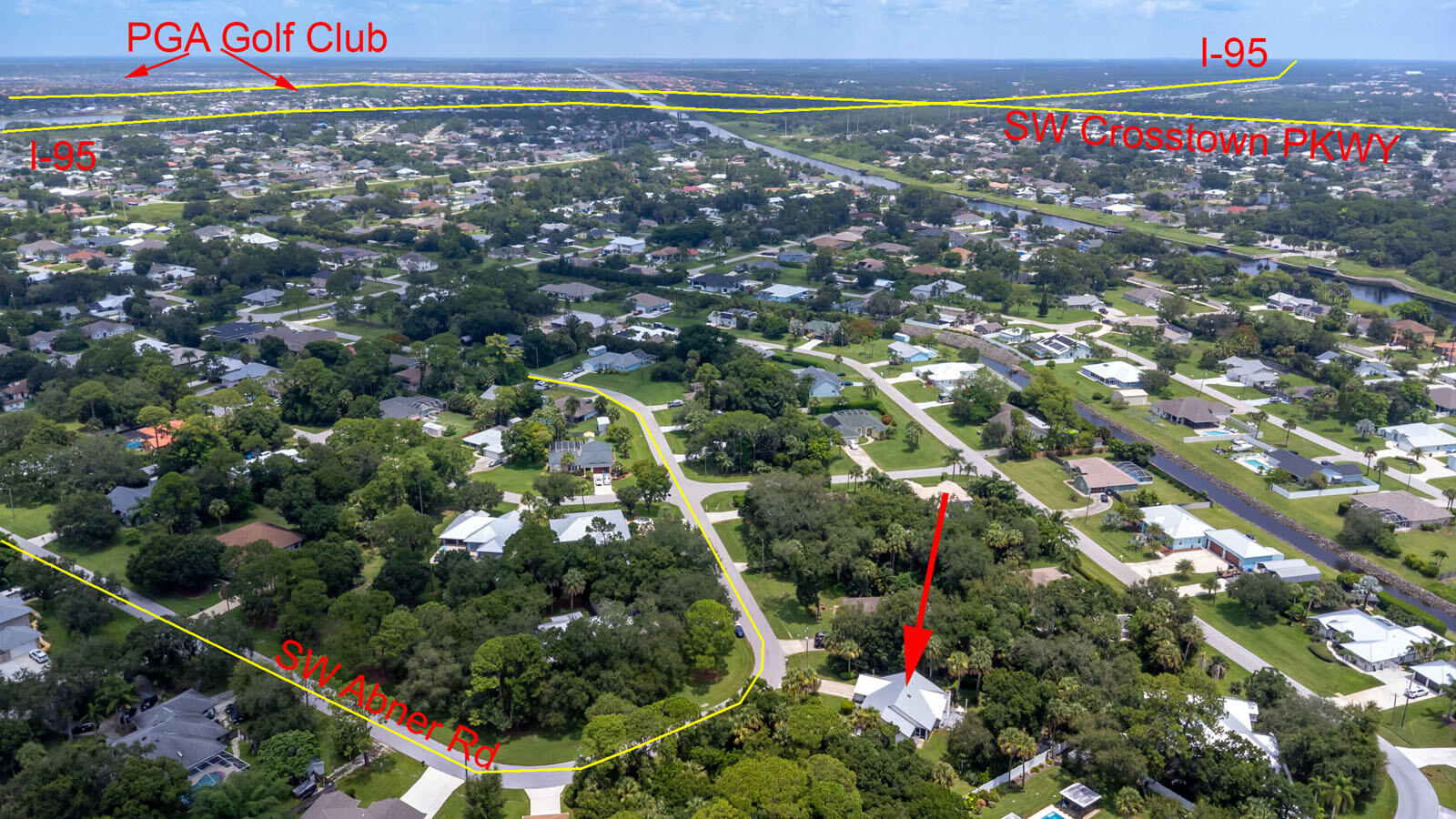2365 Southwest Abner Road Port St. Lucie, FL 34953 - Photo 51 of 52 Aerial View (3)