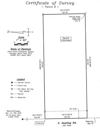 $70,000 | 2635 South Dearing Road, Spring Arbor, MI 49283