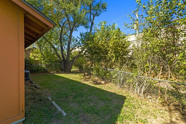 a backyard of a house
