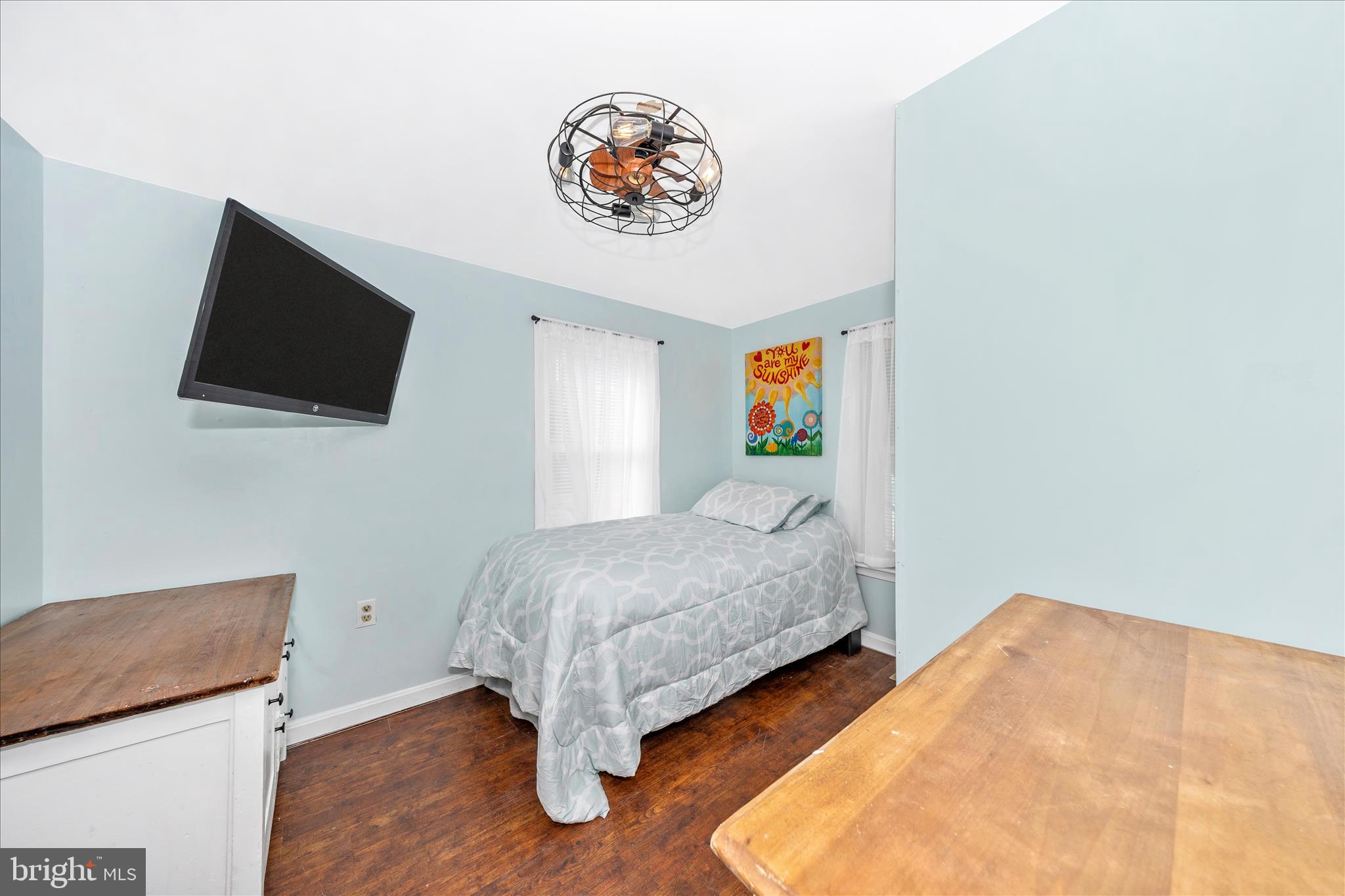 5618 Bartonsville Road Frederick, MD 21704 - Photo 19 of 53 a bedroom with a bed and a flat screen tv