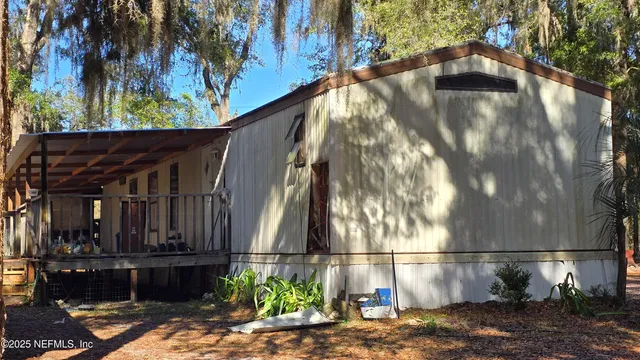a view of outdoor space and deck