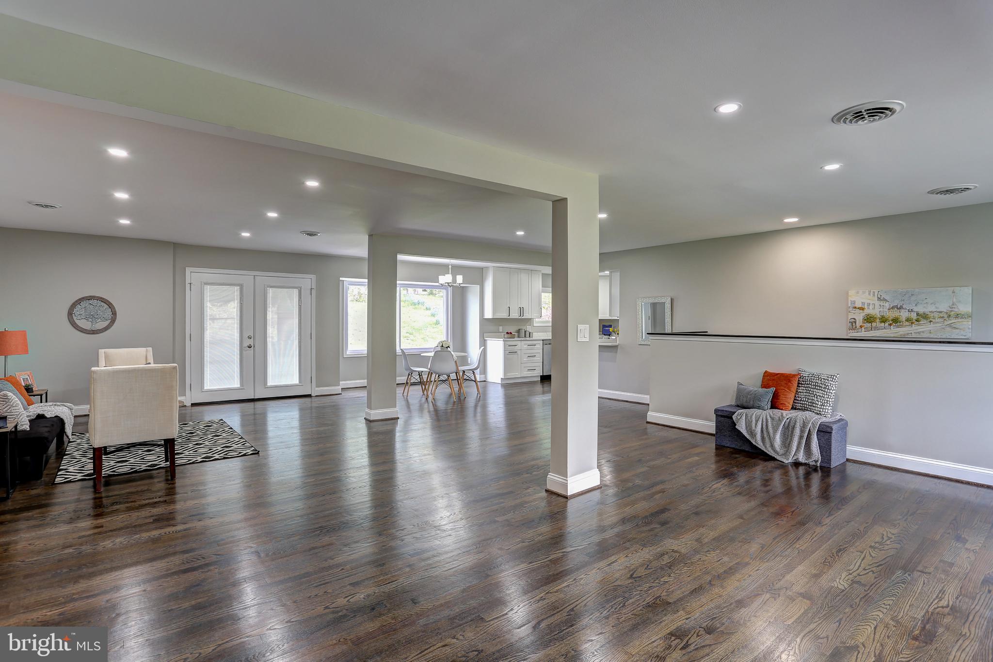 13649 Highland Road Clarksville, MD 21029 - Photo 56 of 56 REMODELED OPEN FLOORPLAN (VIEW FROM FOYER)