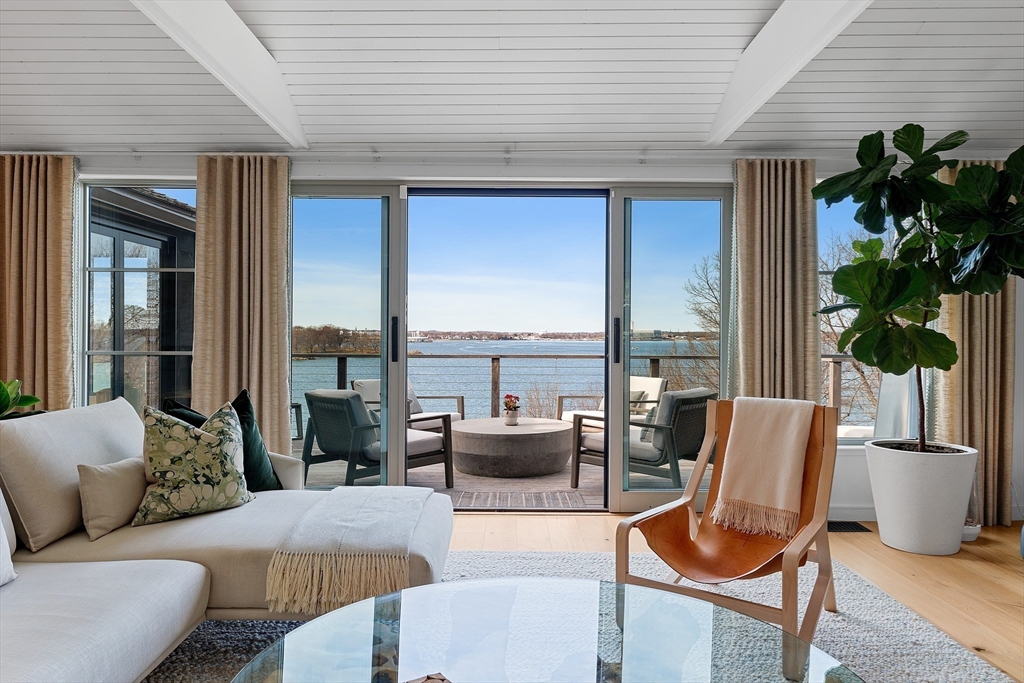 23 Pinecliff Drive Marblehead, MA 01945 - Photo 3 of 41 a living room with furniture and a potted plant