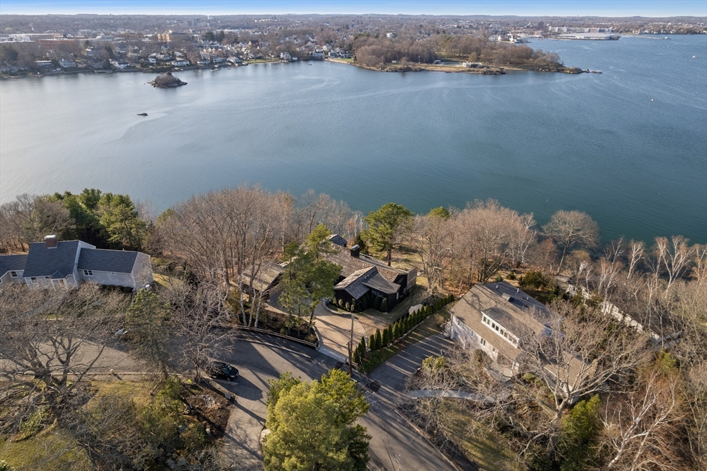 23 Pinecliff Drive Marblehead, MA 01945 - Photo 37 of 41 an aerial view of a house with a lake view
