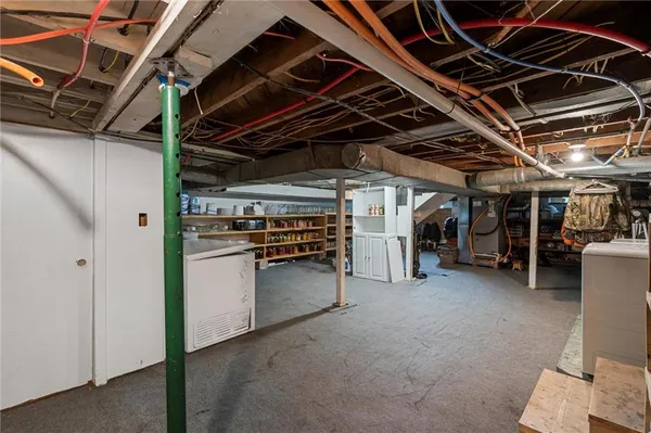 a view of a storage room