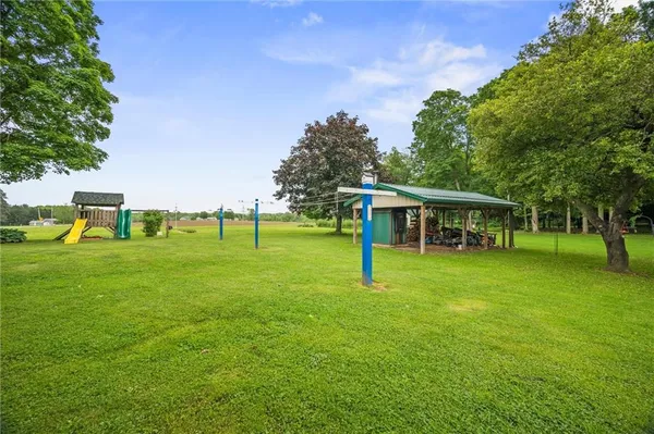 a view of house with a backyard
