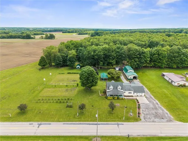 a view of an outdoor space and a lake view