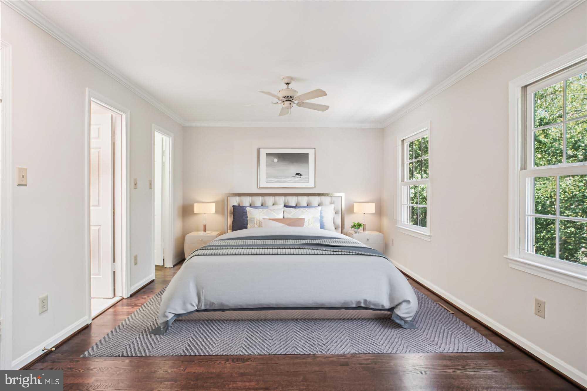 2697 Marcey Road Arlington, VA 22207 - Photo 23 of 64 a bedroom with a bed and window