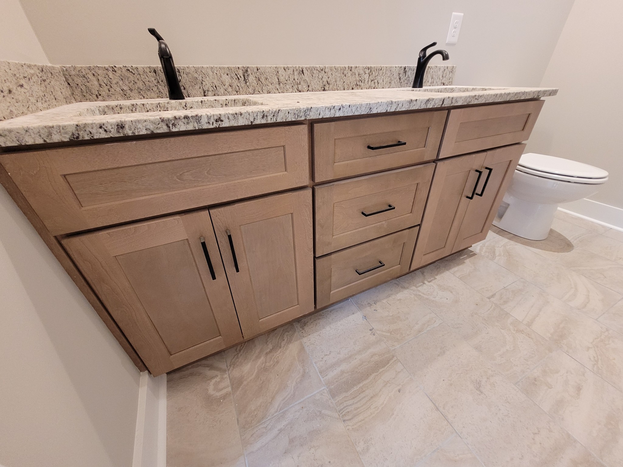 404 Cottage Lane Dickson, TN 37055 - Photo 27 of 35 a bathroom with a granite countertop sink and toilet