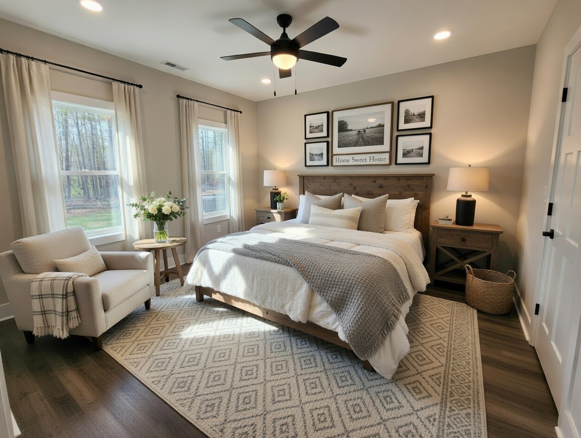 404 Cottage Lane Dickson, TN 37055 - Photo 8 of 35 a bedroom with double bed and a large window