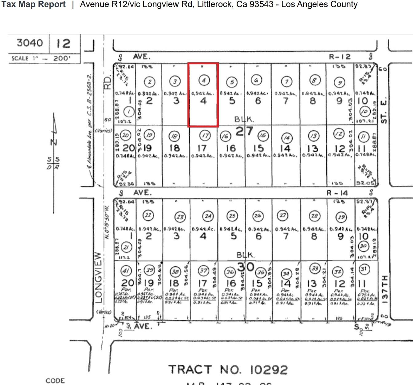 Avenue R12/vic Longview Road Palmdale, CA 93591 - Photo 6 of 6 004 Tax map