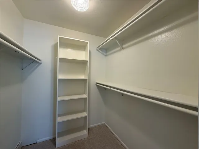 a close view of closet