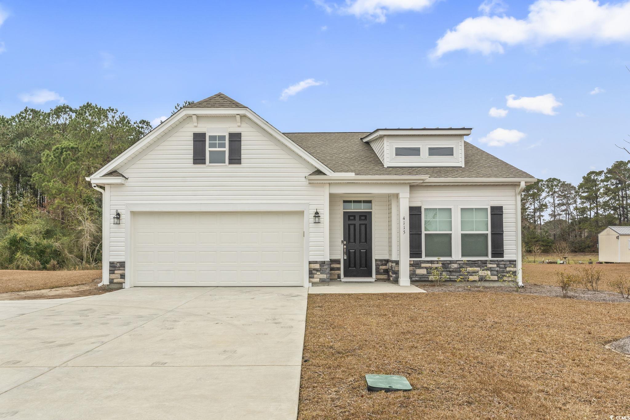 4115 Highway 19 Conway, SC 29526 - Photo 7 of 40 Shows the home’s façade and generous driveway space—ideal for additional vehicles, a boat, or an RV.