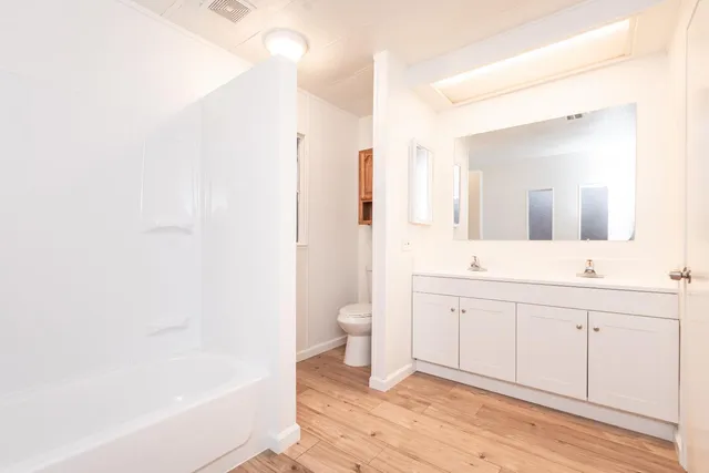 a view of a city with a lake view