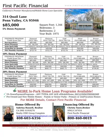 $85,000 | 314 Quail Lane, Penn Valley, CA 95946